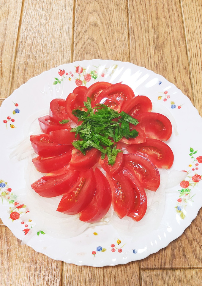 簡単◎さっぱり！新玉ねぎとトマトのサラダ-レシピのメイン写真
