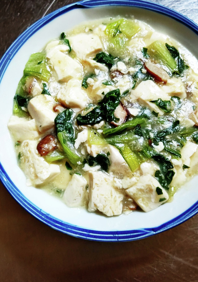 青梗菜と豆腐の中華炒め-レシピのメイン写真