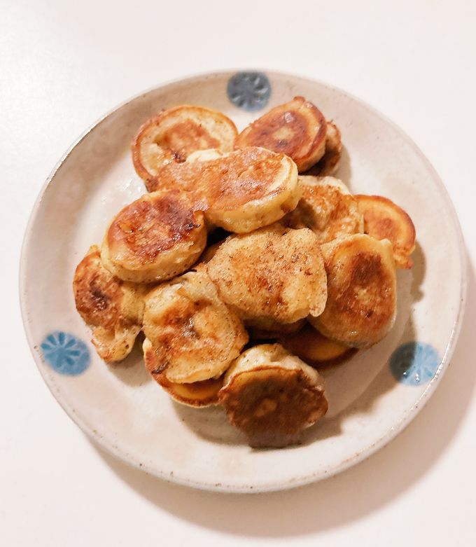 一瞬で無くなる！！一口バナナパンケーキ-レシピのメイン写真