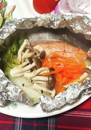 鮭のホイル蒸し-レシピのメイン写真