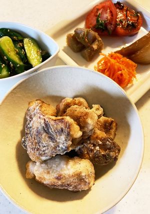 もろみ調味液を使った鶏モモ肉竜田揚げ-レシピのメイン写真