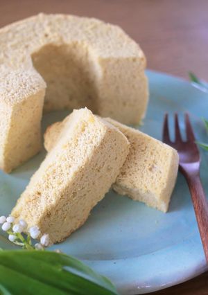とうもろこしのシフォンケーキ-レシピのメイン写真