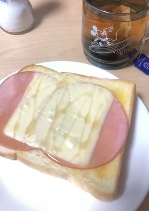 はちみつ!!ハムチーズトースト-レシピのメイン写真