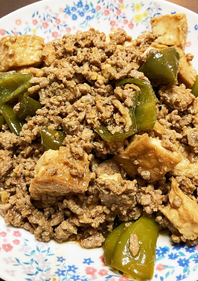厚揚げひき肉ピーマンの甜麺醤炒め-レシピのメイン写真