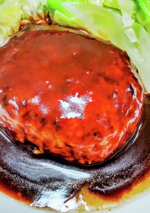 市販のデミ缶でハンバーグ♪-レシピのメイン写真
