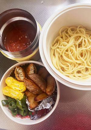 JKスープジャーでパスタ弁当-レシピのメイン写真