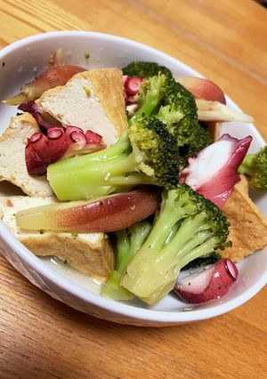 つけるだけ簡単☆冷製タコと厚揚げのナムル-レシピのメイン写真