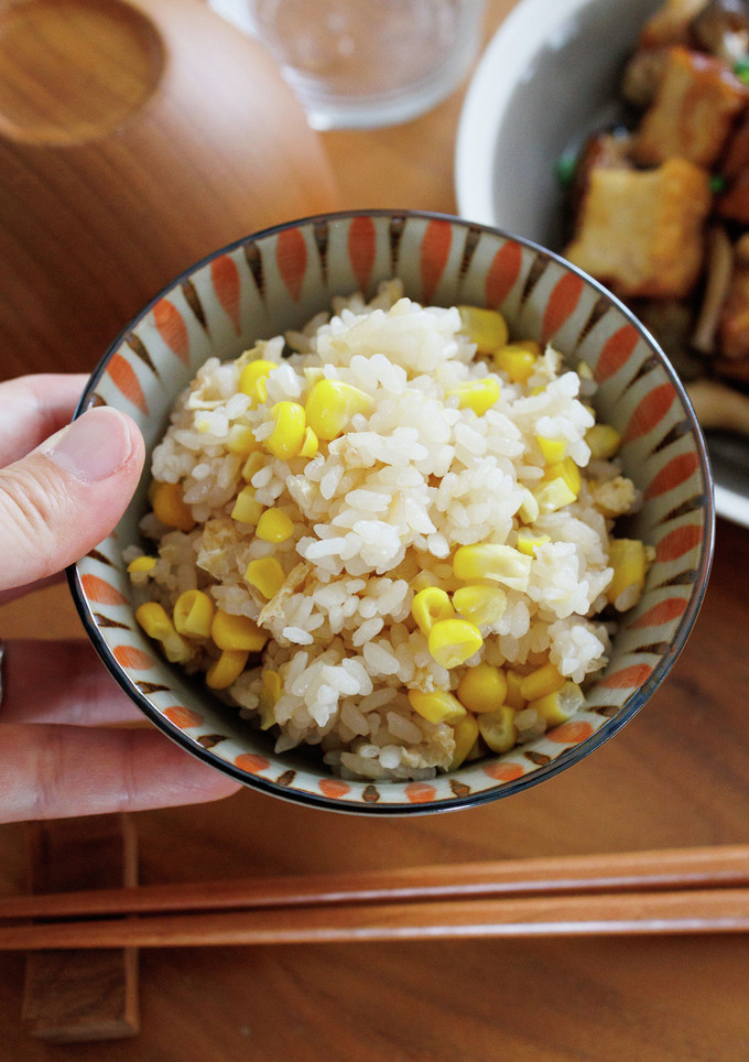 とうもろこしのだし炊きご飯。-レシピのメイン写真