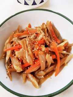 きんぴらごぼうをレンジで作ろう♪-レシピのメイン写真