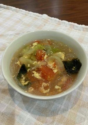 食べる夏野菜スープ-レシピのメイン写真