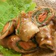 チシャ菜と人参の肉巻き