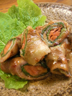 チシャ菜と人参の肉巻き-レシピのメイン写真