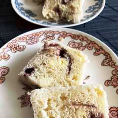 รูปของ ブルーベリーとクリームチーズの蒸しパン