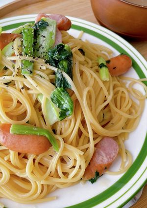 小松菜の和風カルボナーラ-レシピのメイン写真
