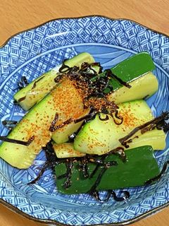 ズッキーニの塩昆布和え-レシピのメイン写真