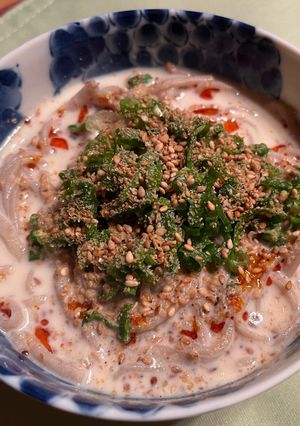【夏バテ予防】ごまっ豆乳そば-レシピのメイン写真