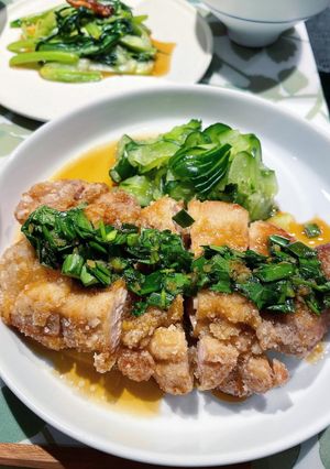 もろみのチカラで下味楽ちん♪油淋鶏-レシピのメイン写真