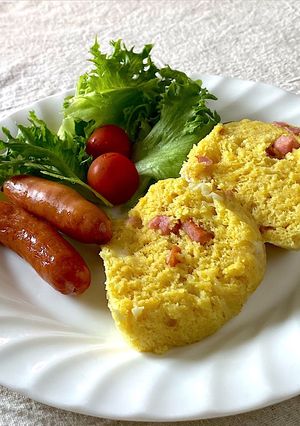 チーズとソーセージのカレー蒸しパン-レシピのメイン写真