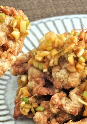 揚げ焼きでさっぱり☆大豆ミートの油淋鶏風-レシピのメイン写真