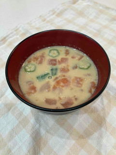 夏野菜のミルク味噌汁-レシピのメイン写真