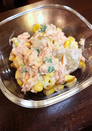 鮭&コーンポテトサラダ♪-レシピのメイン写真
