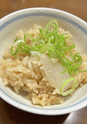 新たまねぎとホタテの炊き込みご飯-レシピのメイン写真
