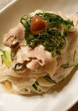 【夏バテ予防】豚しゃぶそうめん-レシピのメイン写真