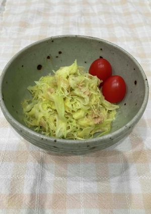 レンジで簡単!温キャベツのカレーチーズ-レシピのメイン写真