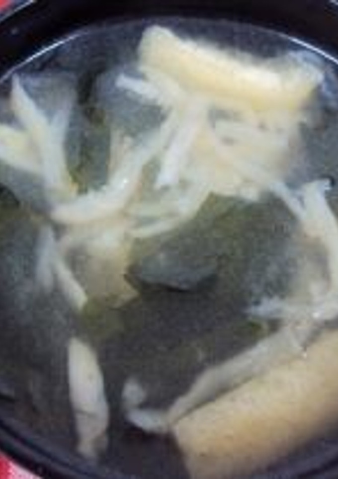 切干大根とわかめのみそ汁-レシピのメイン写真