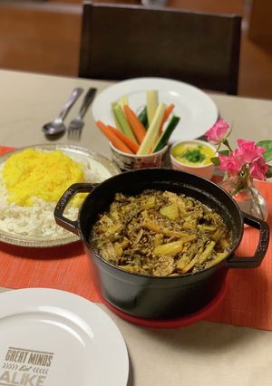 ペルシャ風セロリとラム肉の煮込み-レシピのメイン写真