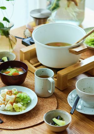 春野菜の味噌汁&キャベツとイカの味噌和え-レシピのメイン写真