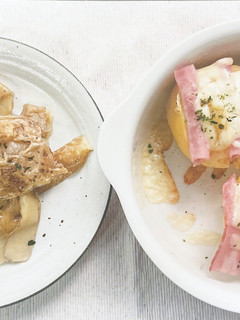 ベーコンチーズはさみ焼きとじゃがチップス-レシピのメイン写真