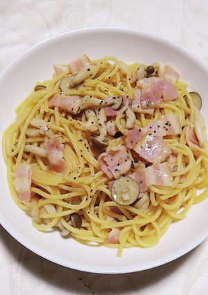 レンジで作る和風パスタ-レシピのメイン写真