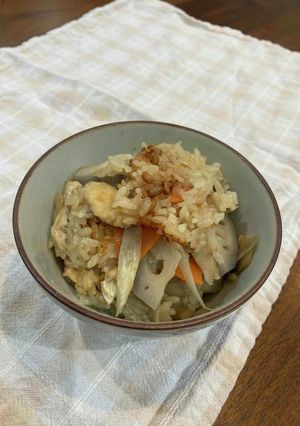 根菜の炊き込みご飯-レシピのメイン写真