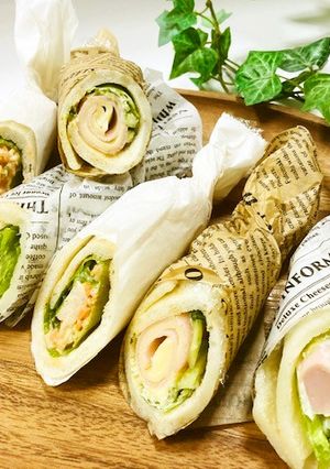 レンジで簡単☆腸活できるロールサンド-レシピのメイン写真
