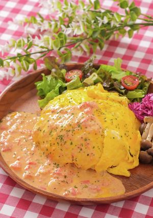 トマト味のチキンでオムライス♪-レシピのメイン写真