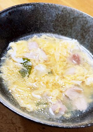 鶏肉と卵の白だしうどんつゆ-レシピのメイン写真