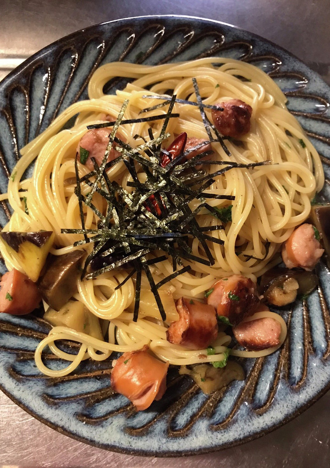 茄子とソーセージのパスタ-レシピのメイン写真
