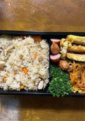 炊き込みご飯弁当-レシピのメイン写真