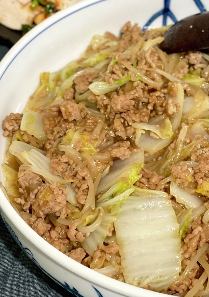 簡単♡豚ひき肉と白菜ともやしのあんかけ-レシピのメイン写真