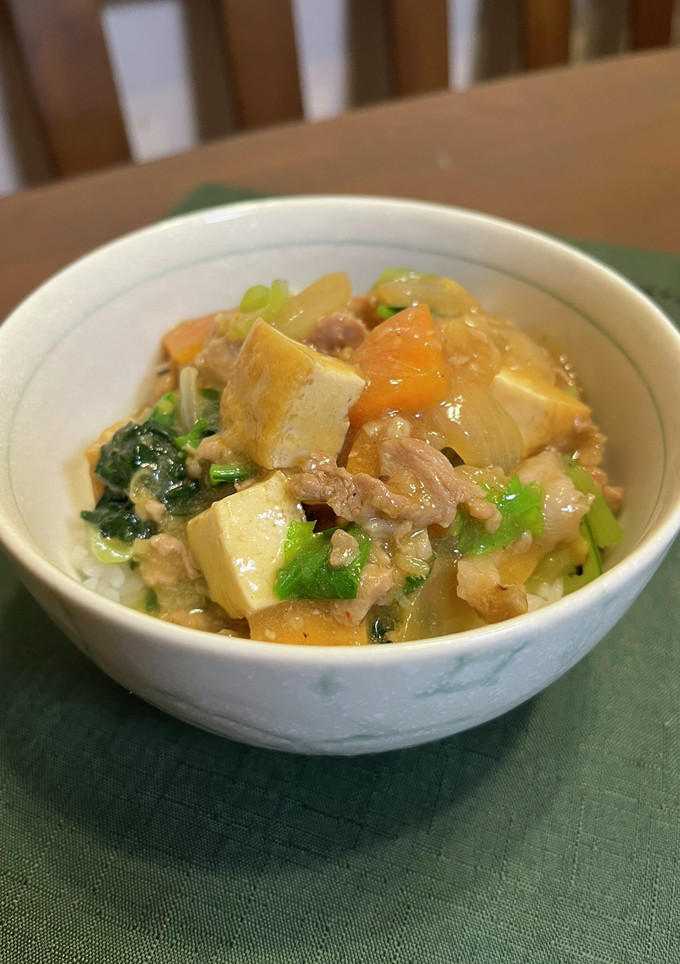 厚揚げの四川煮込み丼-レシピのメイン写真