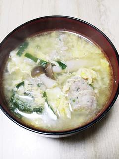 ゴロゴロ鶏団子スープ-レシピのメイン写真