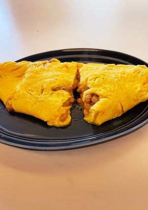 簡単美味しい！栄養満点納豆オムレツ-レシピのメイン写真