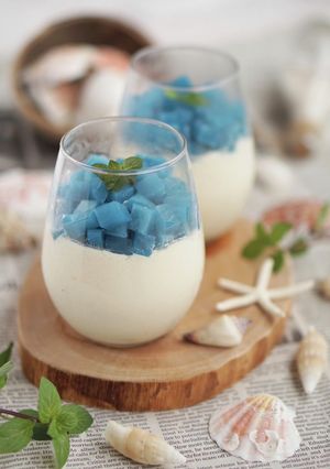 リナブルーde夏のオーシャンゼリー-レシピのメイン写真