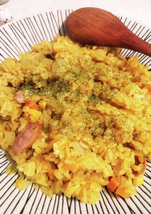 簡単!炊飯器カレーピラフ-レシピのメイン写真