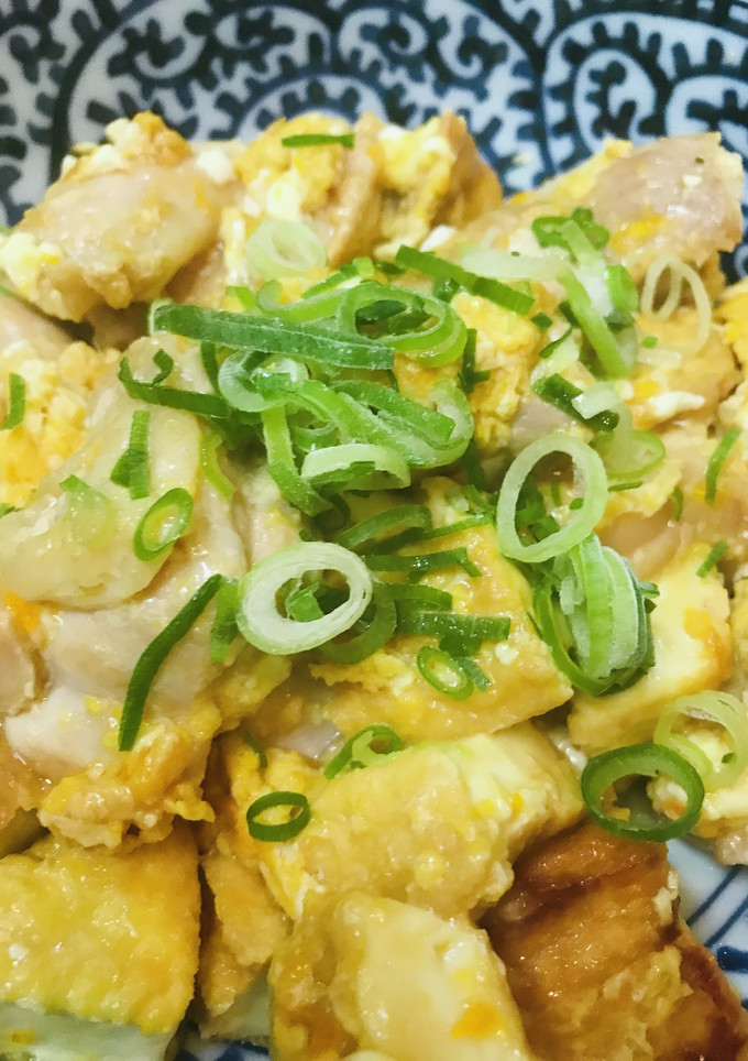厚揚げと鶏もも肉のあまから玉子とじ-レシピのメイン写真