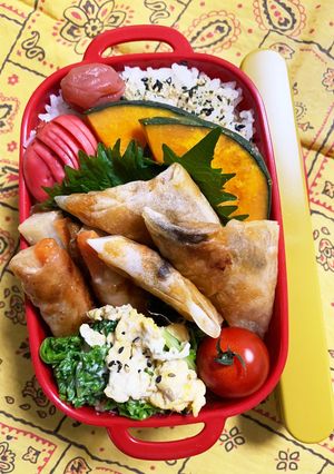 6/10 ヨッチャン☆肉巻き&春巻き弁当-レシピのメイン写真