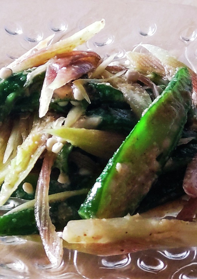 みょうがとオクラの胡麻和え★夏野菜弁当-レシピのメイン写真