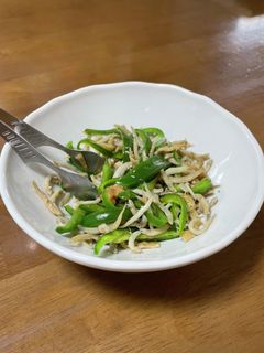 ピーマンとしらす炒め-レシピのメイン写真