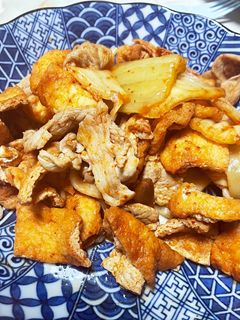 油揚げ入り豚キムチ炒め-レシピのメイン写真
